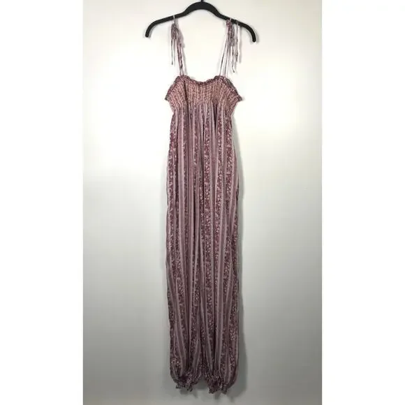 Intimately Free People Rule The World Jumpsuit Pink Purple Small Boho Oversized - Picture 6 of 13